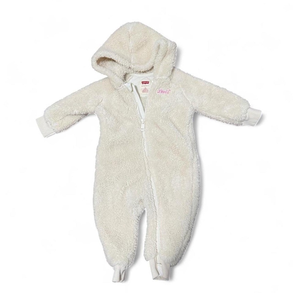 Levi's white & cream baby snowsuit